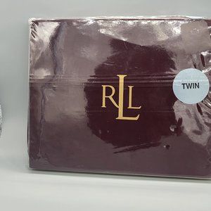 Lauren Ralph Lauren Addison Twin Flat Sheet in Cabernet